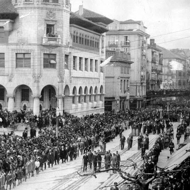 [1941] - Procesión de Semana Santa en Santander