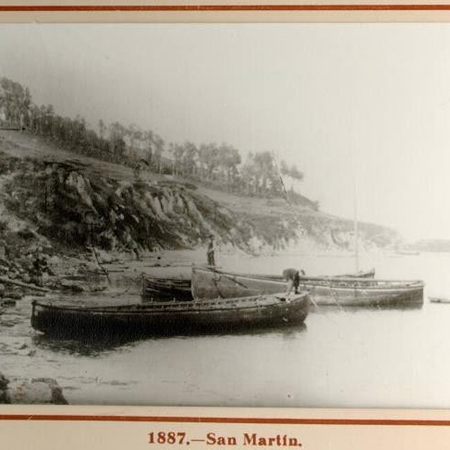 [1887] - Paseo y muelle de San Martín (Santander)