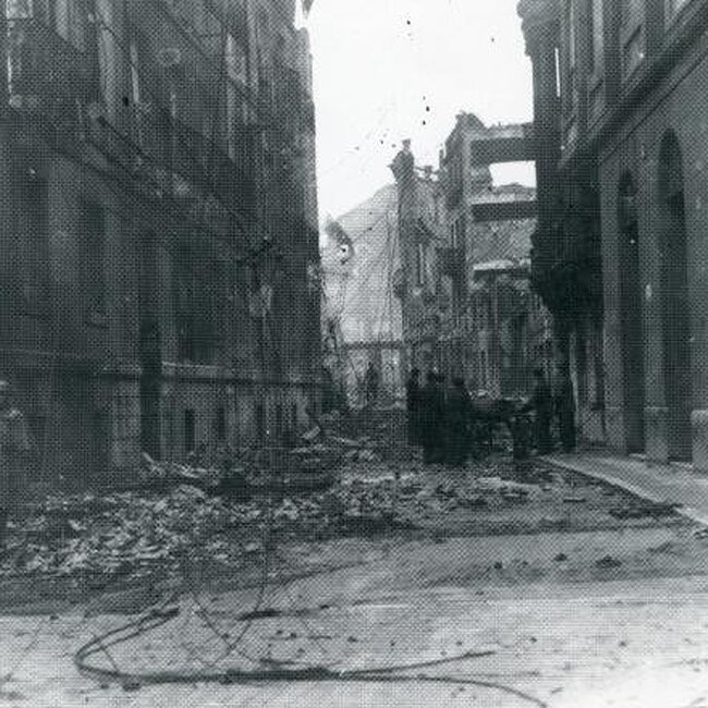 [1941] - Restos de la calle del Arcillero desde la calle San José