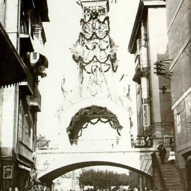 [1901] - Calle de Atarazanas desde el oeste
