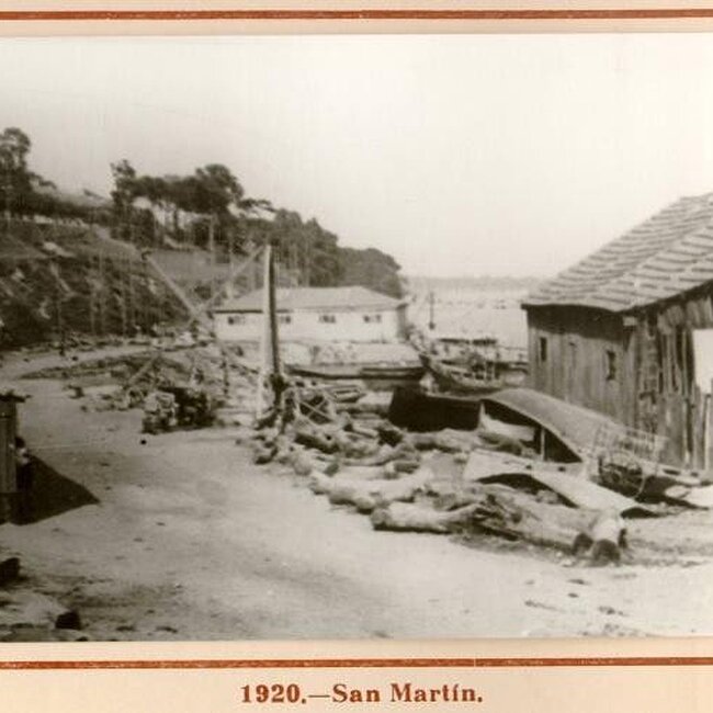 [1920] - Paseo y muelle de San Martín (Santander)