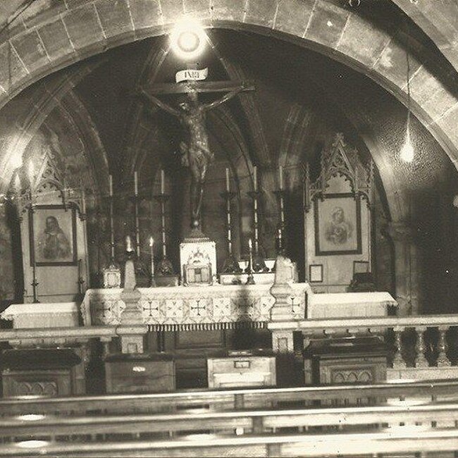 [1910] - Interior de la Iglesia del Cristo situada en la calle de los Azogues