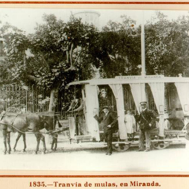 [1835] - Tranvía de mulas en el Alto Miranda (Santander)