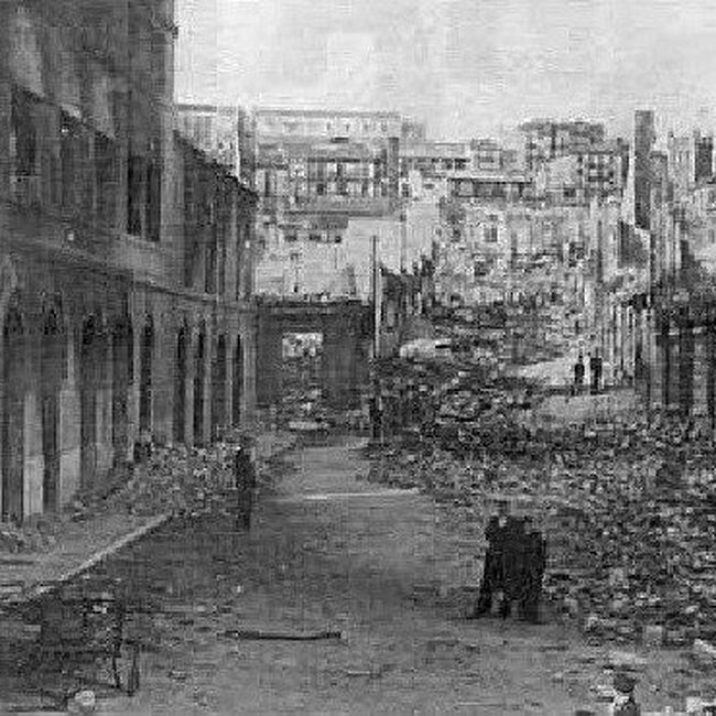 [1941] - Restos de la plaza de las Escuelas vista desde el sur