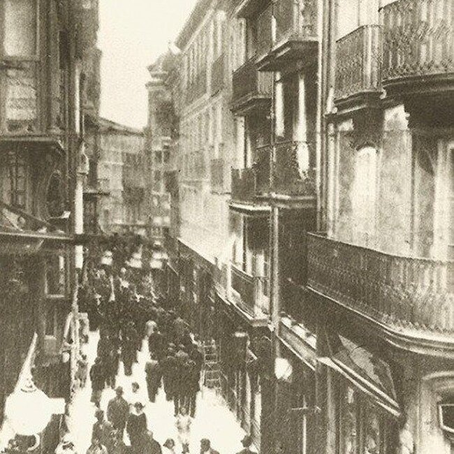 [1905] - Calle San Francisco desde la plaza Vieja