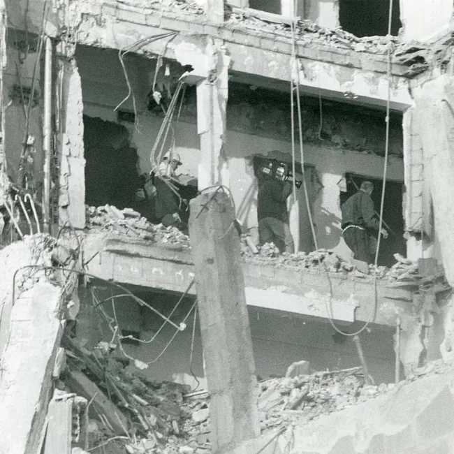 [1992] - Labores de desescombro del antiguo Hotel Bahía