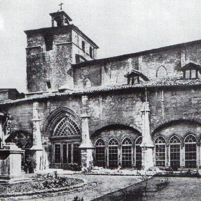 [1910] - Claustro de la Catedral de Santander desde el sureste