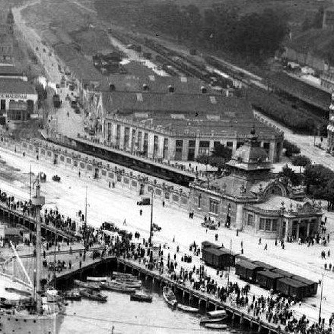 [1930] - Vista aérea de la estación de la Costa