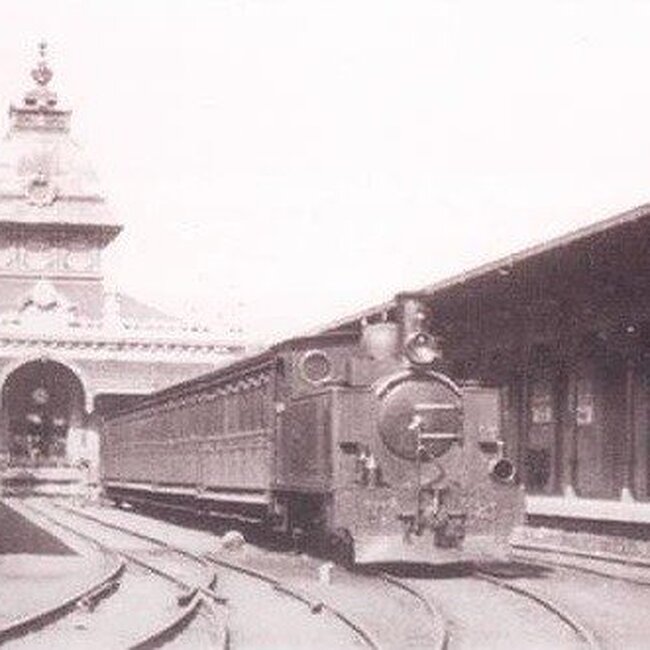 [1920] - Andenes de la estación de la Costa