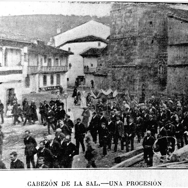 [1898] - Procesión de El Corpus en Cabezón de la Sal