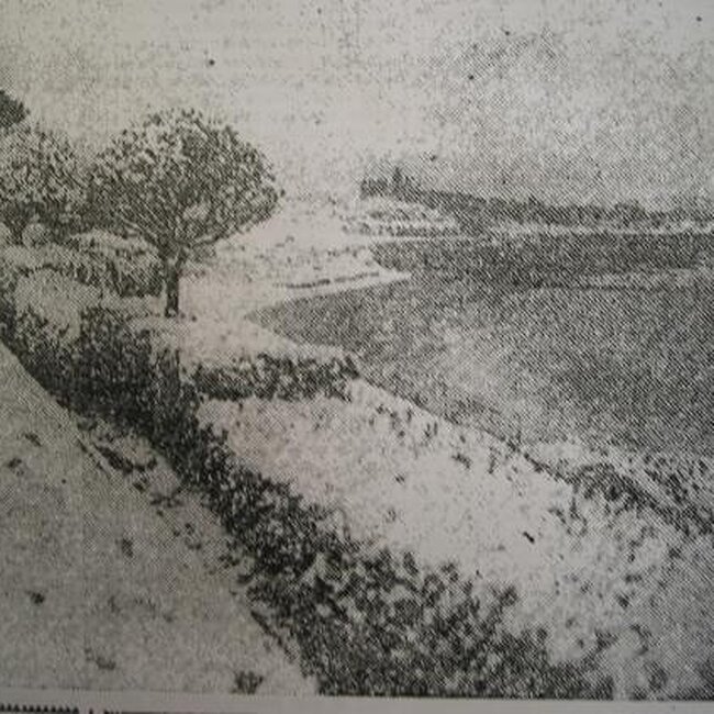 [1944] - Paseo de Reina Victoria y la Magdalena cubiertos de nieve en febrero de 1944