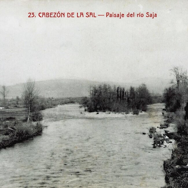 Paisaje del río Saja en Cabezón de la Sal