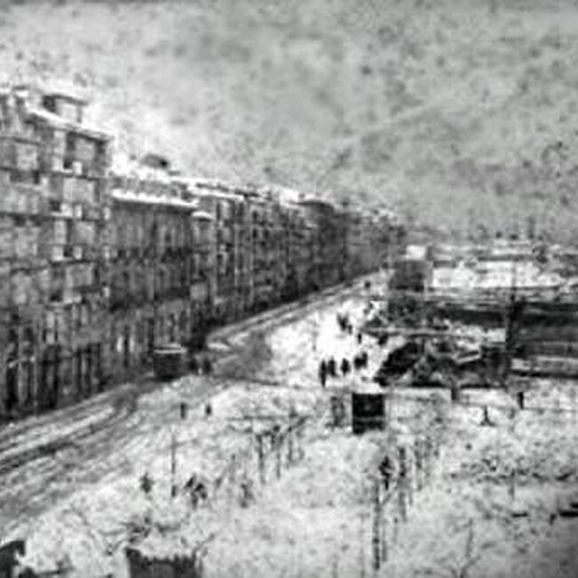 [1884] - Paseo Pereda nevado hacia finales del año 1884