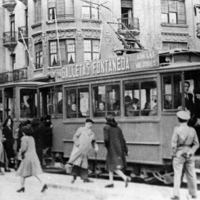 [1935]- Tranvía en Puertochico en el año 1935
