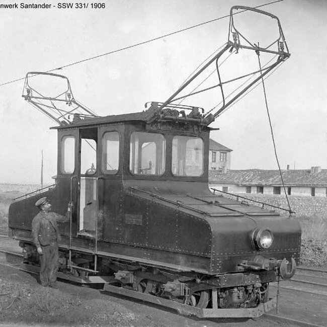 [1906] - Máquina eléctrica Siemens utilizada en las minas de Camargo