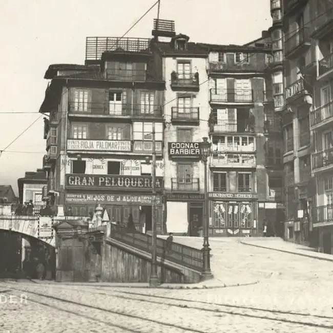 [c.1900]- Puente de Vargas (hoy desaparecido) en la actual avenida de Calvo Sotelo