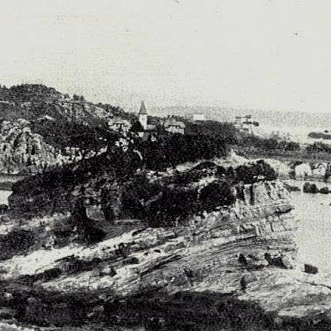 [1915] - Playa del Camello con el Palacio de la Magdalena de fondo