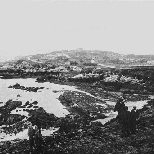 [1905] - Playa del Camello con la península de la Magdalena sin el palacio