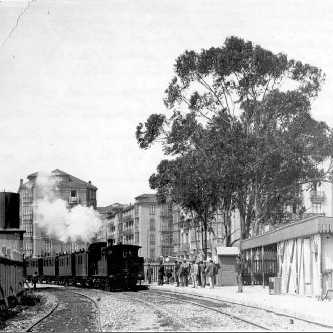 [c.1890 - c.1892] - Primera estación de la Costa en Santander