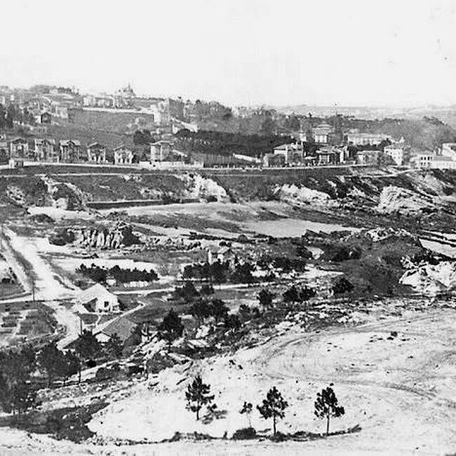 [1901] - Curva del Camello y accesos a la península de la Magdalena