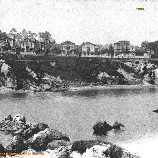 [1900] - Vista de la zona del Camello desde las rocas