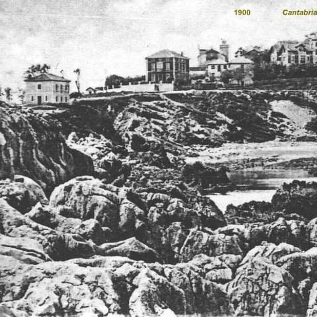 [1900] - Vista de la zona del Camello desde las rocas de la Magdalena
