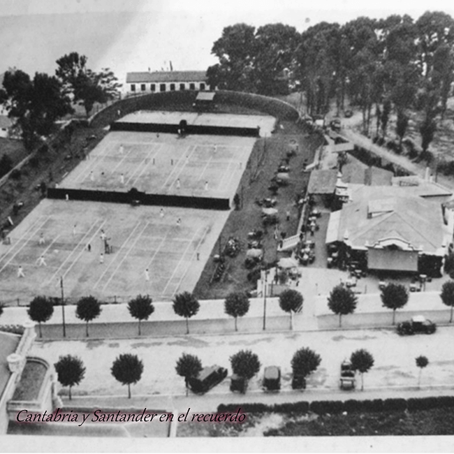 Foto antigua del Real Club de Tenis de la Magdalena