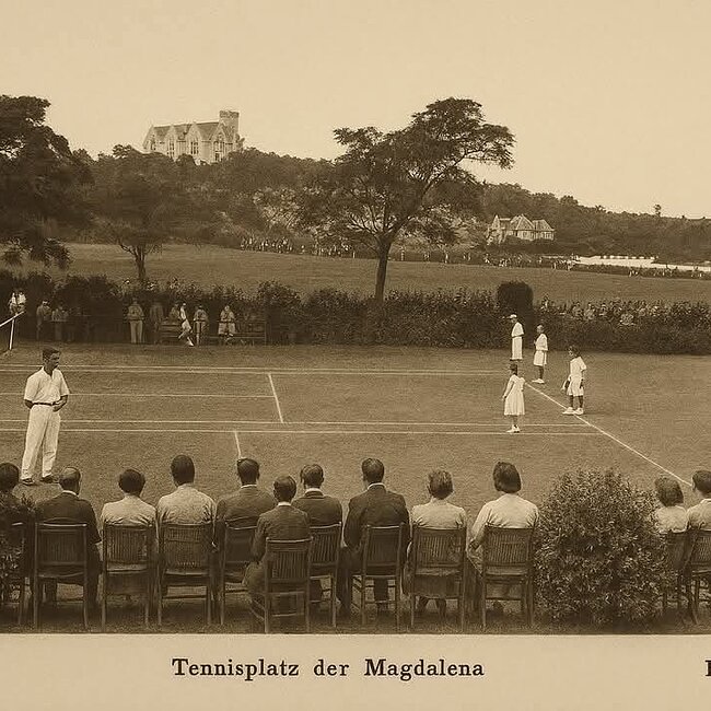 Foto antigua del Real Club de Tenis de la Magdalena