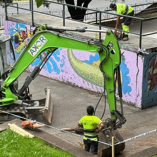 [2026] - Demolición de la pista de skate del parque de La Teja