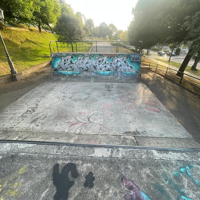 Pista de skate del parque de La Teja