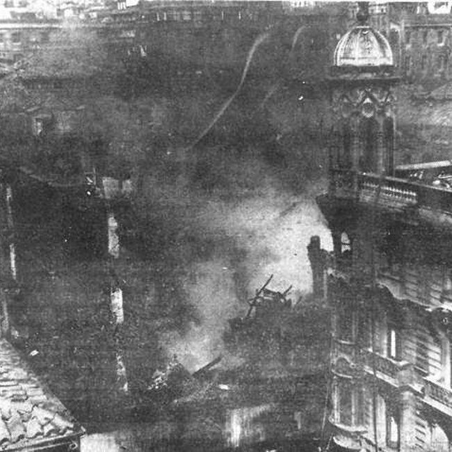 [1971] - Incendió del edificio Palacio de Macho el 16 de agosto de 1971